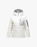 Peak Performance W Jacket W Helium Utility Down Hood - Off White Antartica