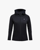 Peak Performance W Jacket W Rider Essentials Zip Hood - Black