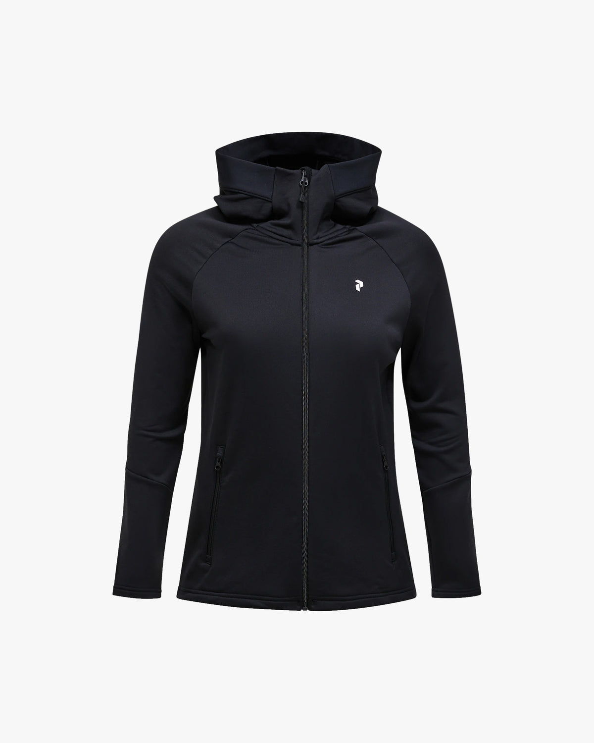 Peak Performance W Jacket W Rider Essentials Zip Hood - Black