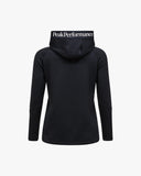 Peak Performance W Jacket W Rider Essentials Zip Hood - Black