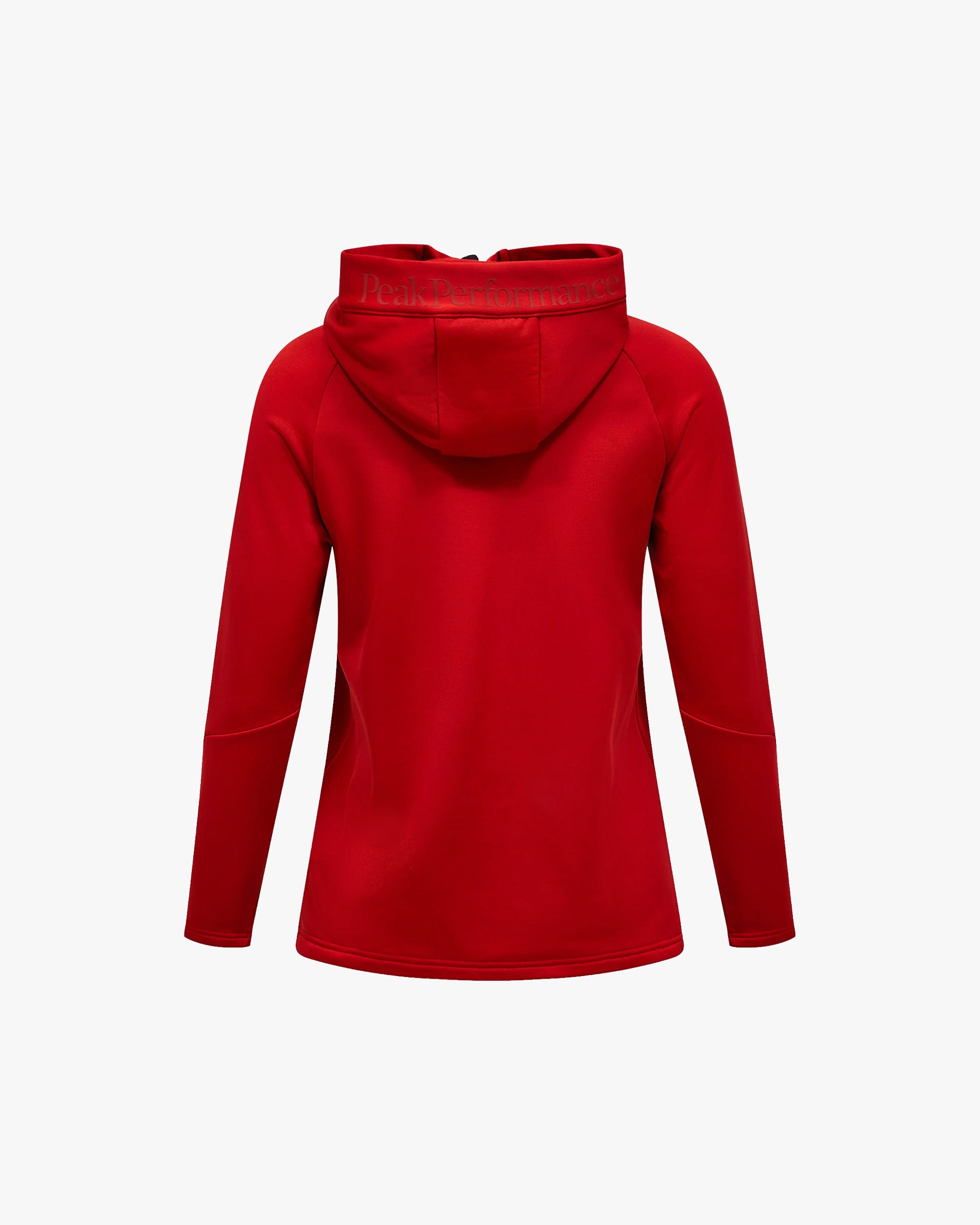 Peak Performance W Jacket W Rider Essentials Zip Hood - Red Pompeian