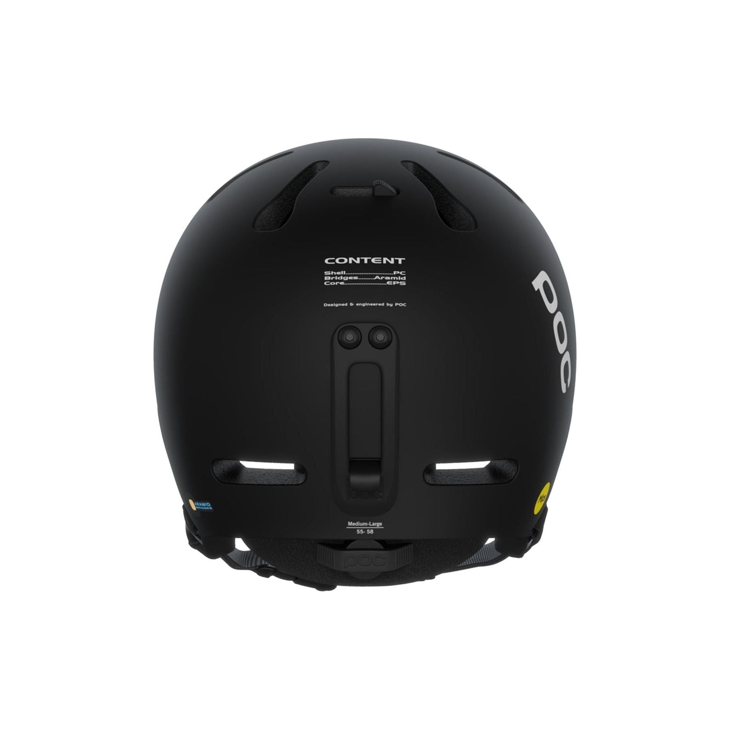 POC Ski Helmet POC Fornix MIPS, Uranium Black Matt