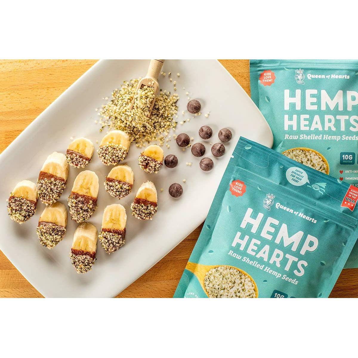 Queen of Hearts 12 oz Hemp Hearts - Raw Shelled Hemp Seeds