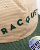 Racquet Hat Cream/Green Racquet x Official League Cord Hat