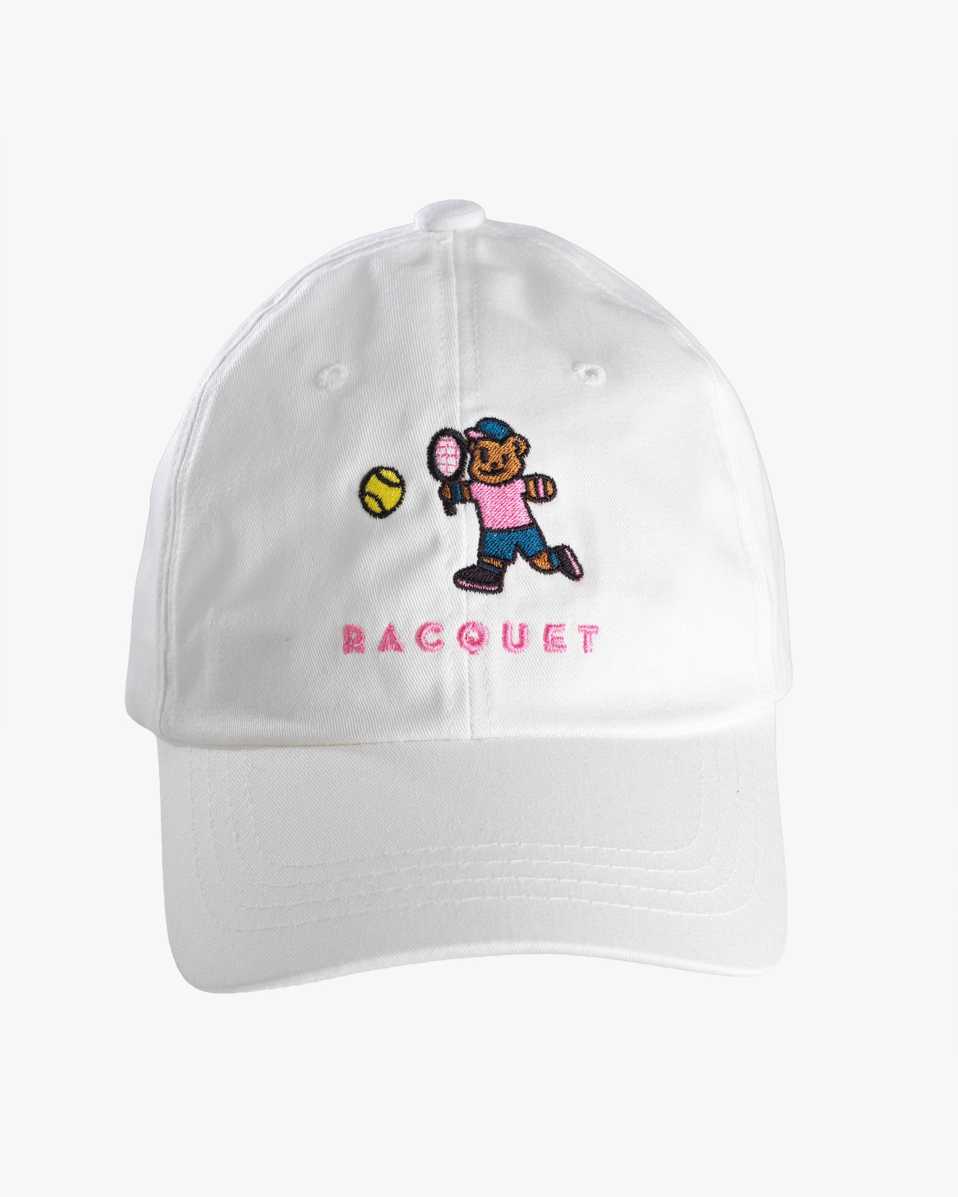 Racquet Hat White Racquet x No More Bagel Score Hat - White