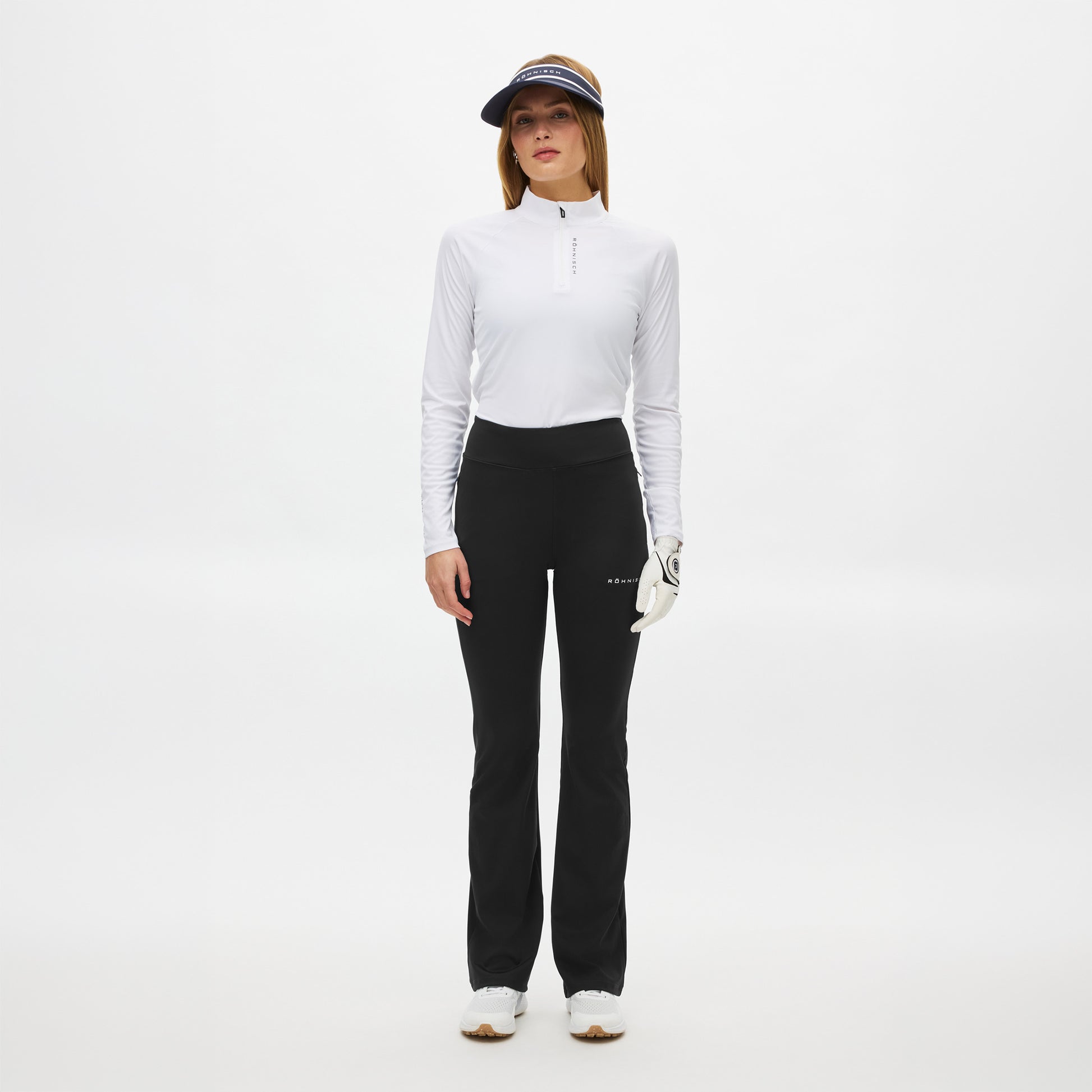 Rohnisch Pants Pull on Flattering Golf Pant - Black