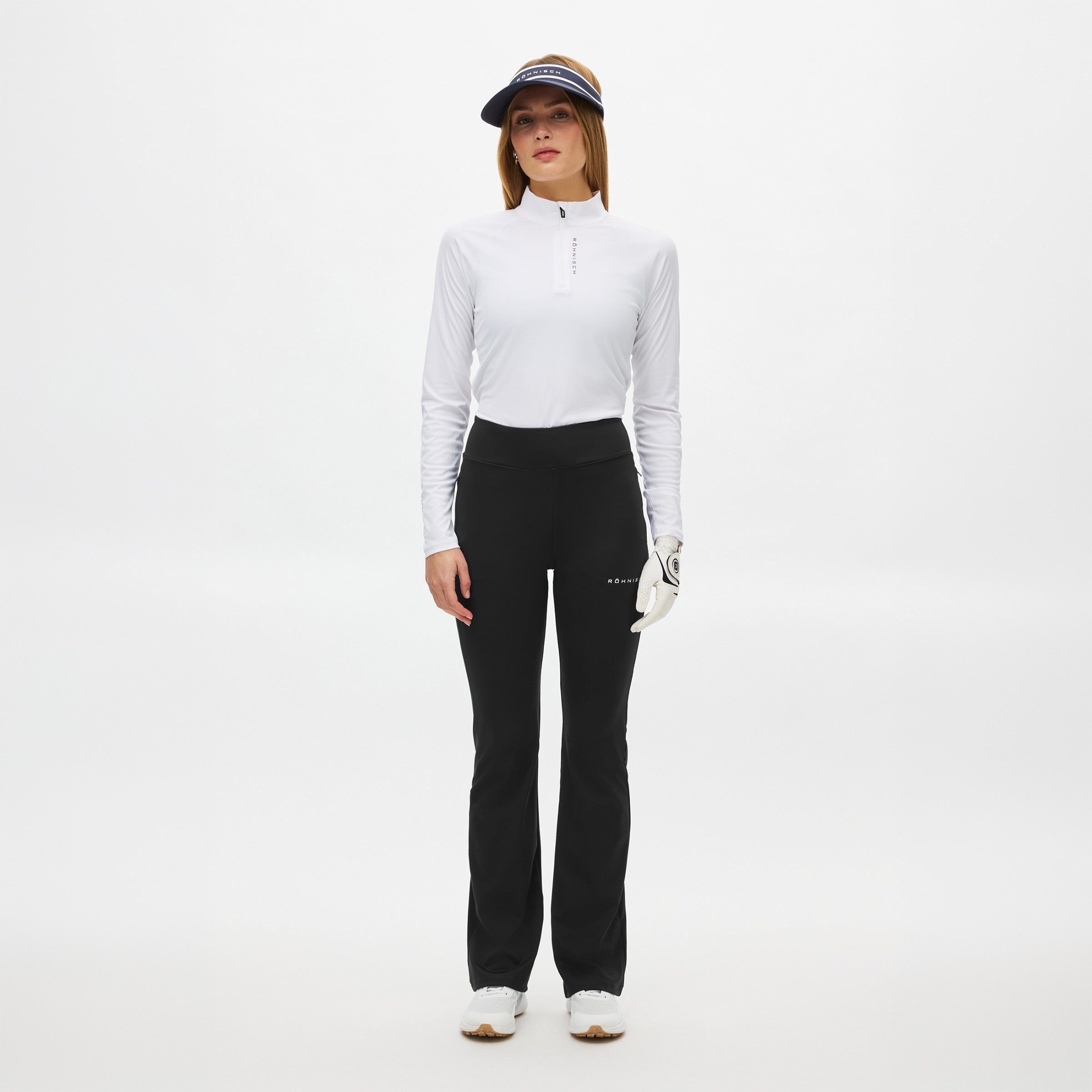 Rohnisch Pants Pull on Flattering Golf Pant - Black