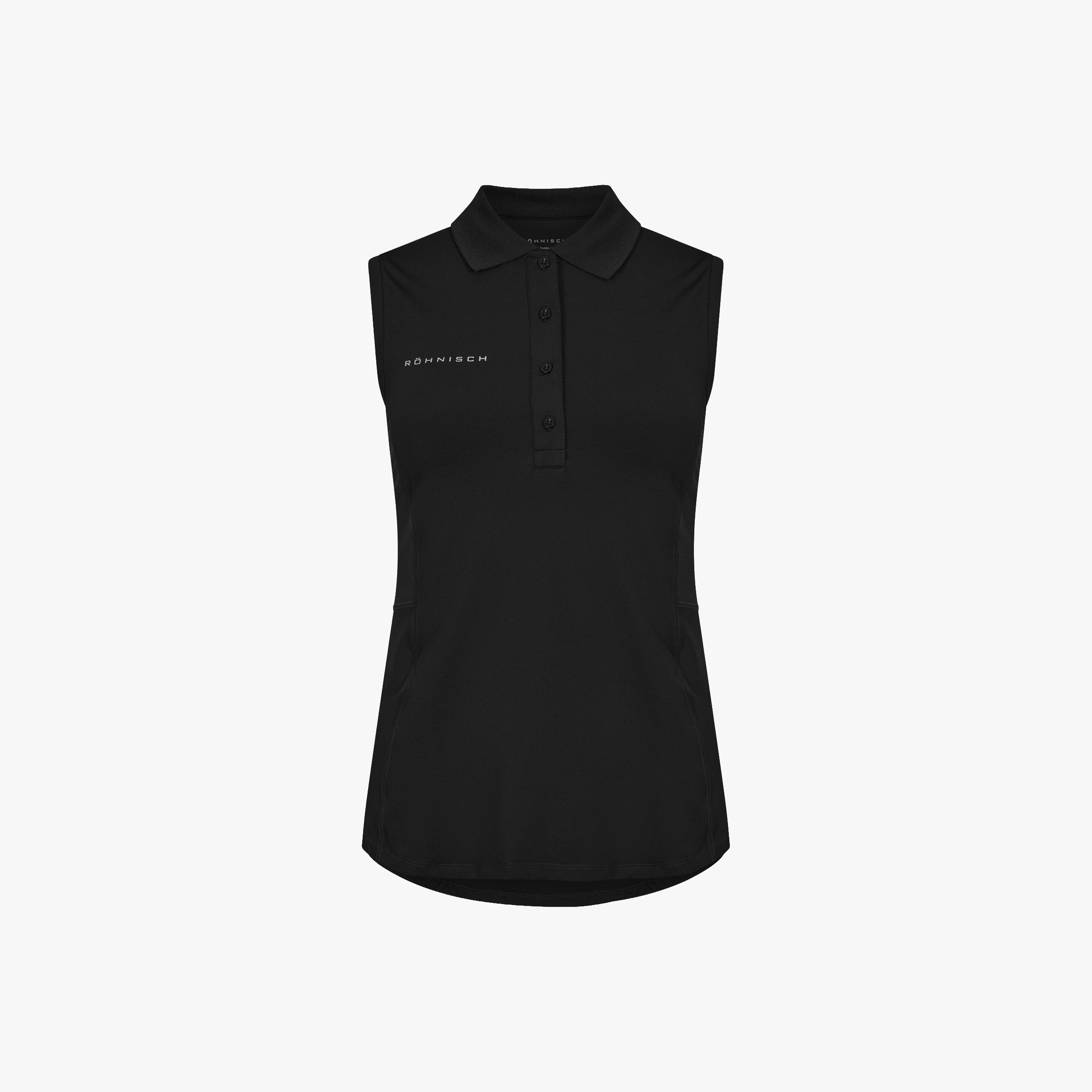 Rohnisch Shirt Nicky Sleeveless Poloshirt - Black