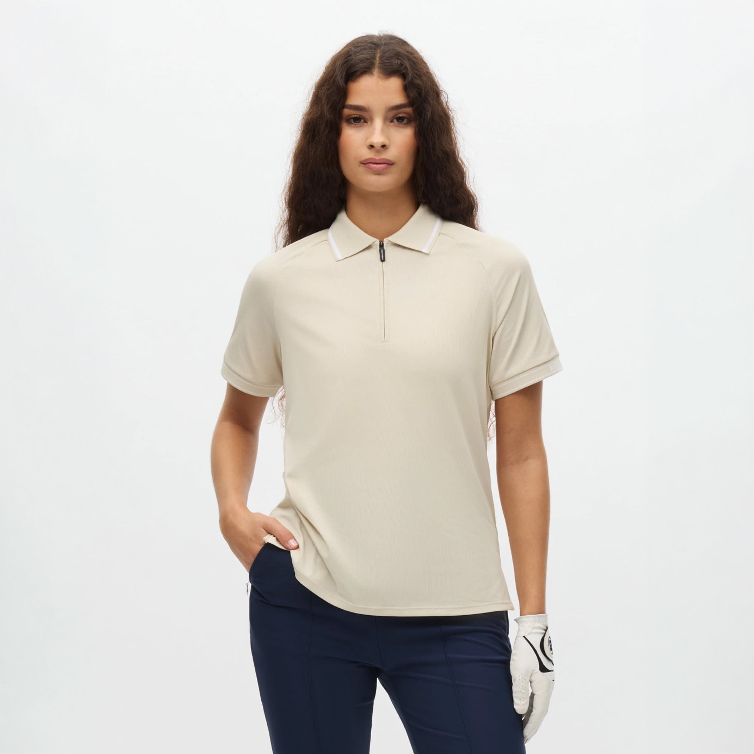 Rohnisch Shirt Rib Poloshirt - Oatmeal