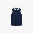 Rohnisch Shirt Rib Sleeveless Poloshirt - Navy