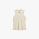 Rohnisch Shirt Rib Sleeveless Poloshirt - Oatmeal