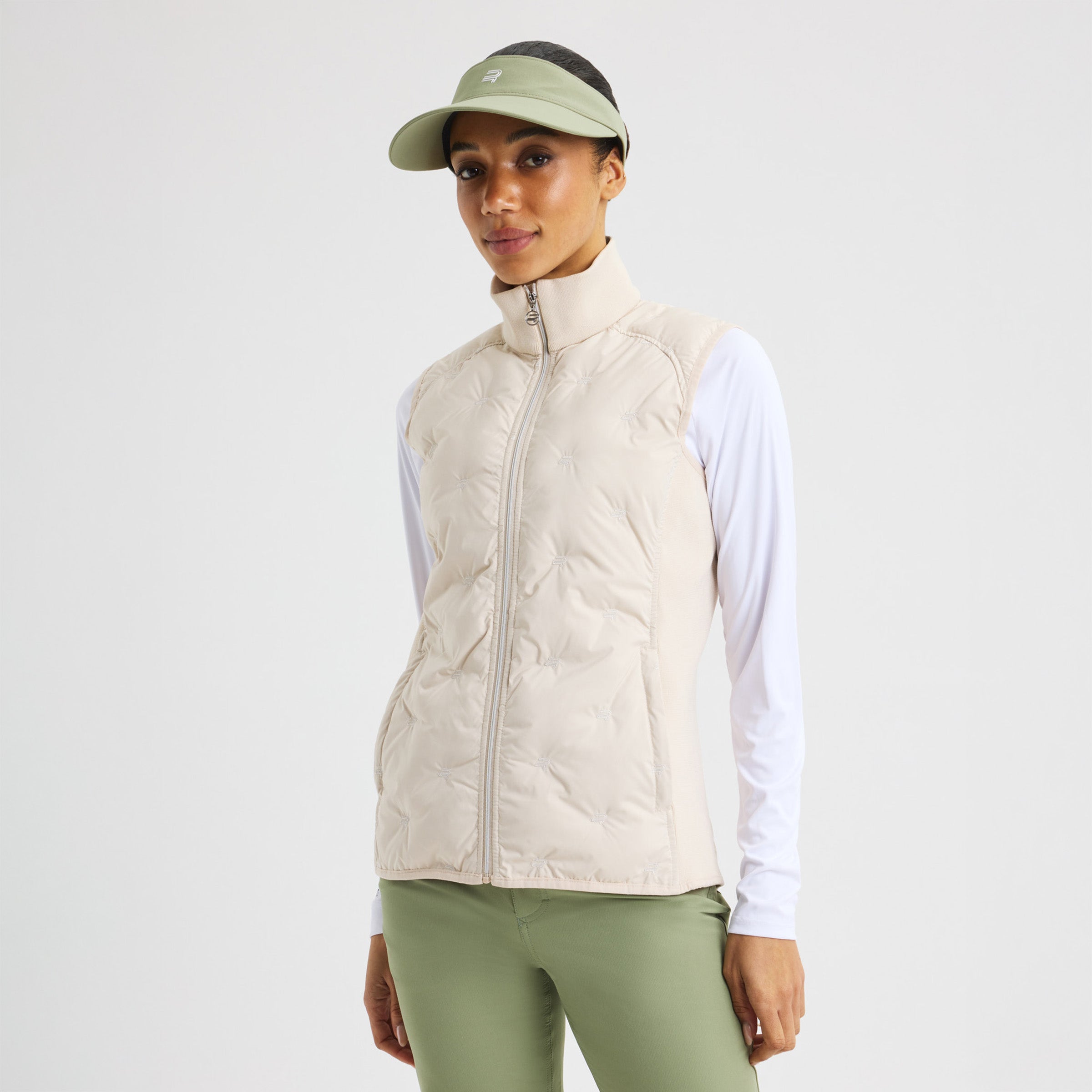 Rohnisch Vest Padded Windbreaker Vest - Oatmeal