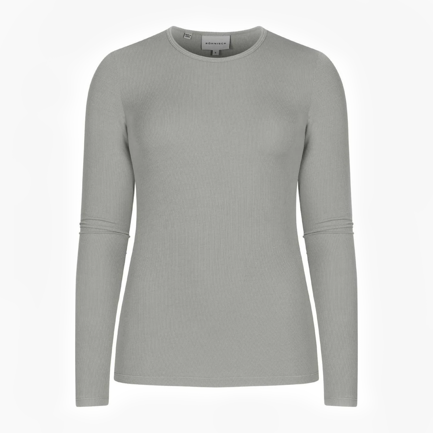 Light Rib Long Sleeve, Drizzle