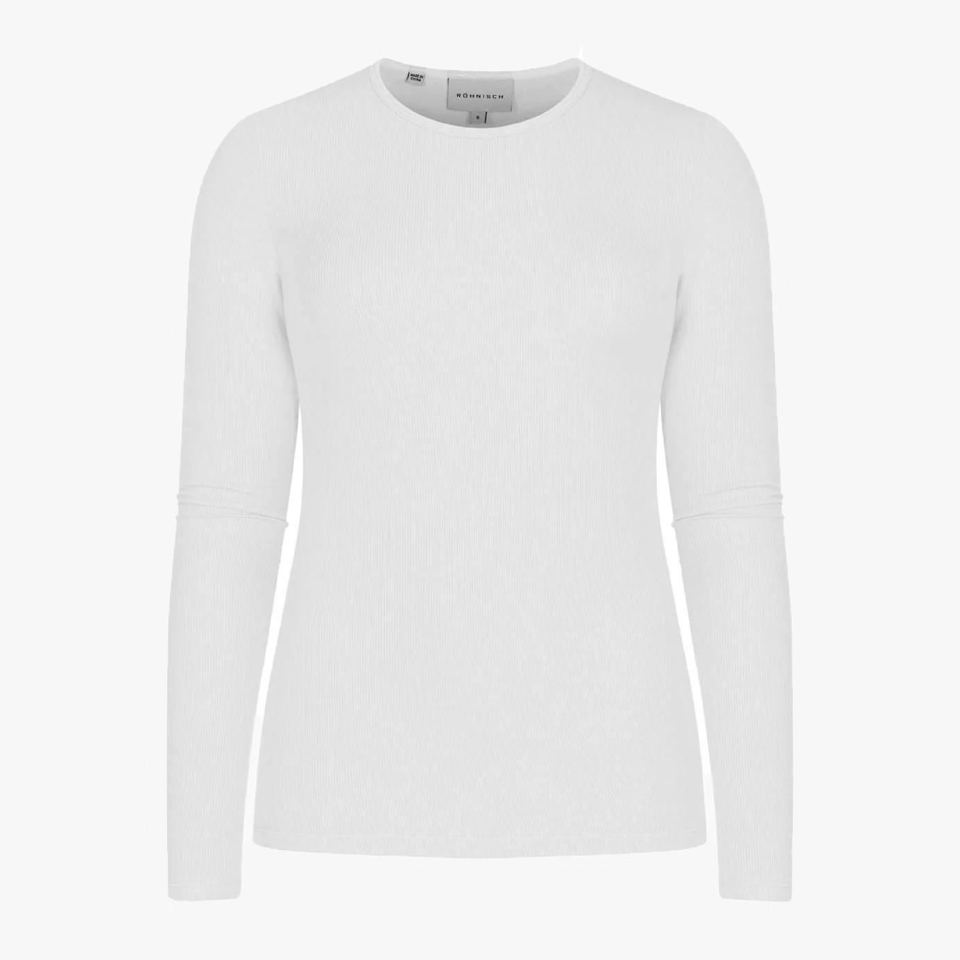 Light Rib Long Sleeve, White