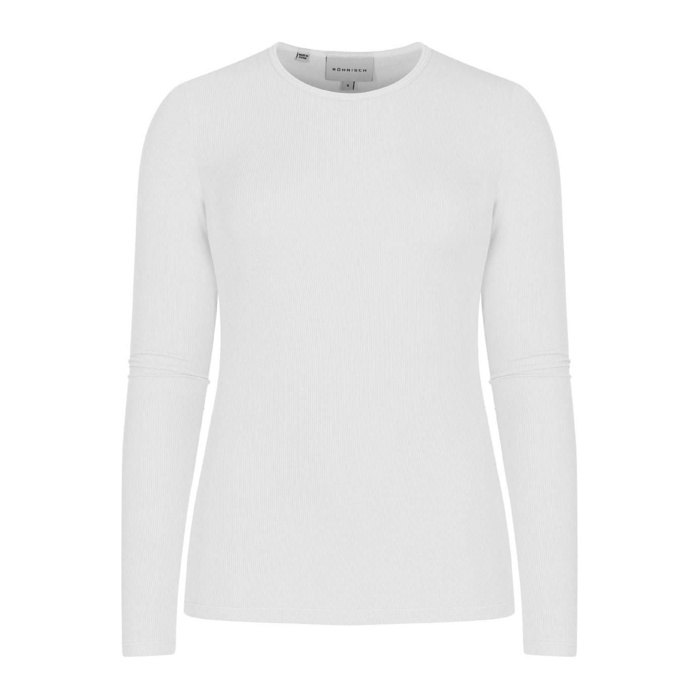 Rohnisch W Active L/S Light Rib Long Sleeve, White