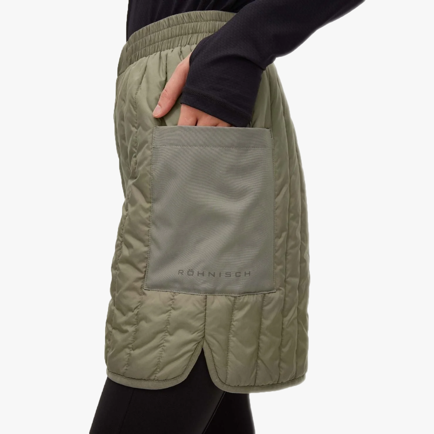 Rohnisch W Active Shorts Lake Padded Shorts, Vetiver Green