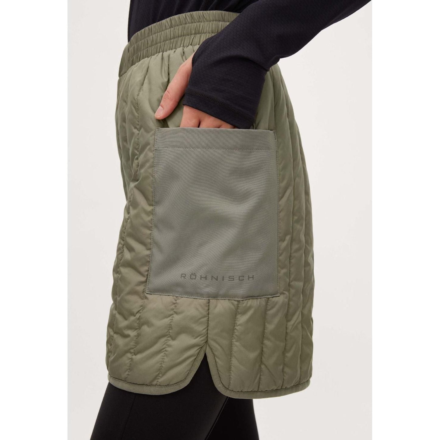 Rohnisch W Active Shorts Lake Padded Shorts, Vetiver Green