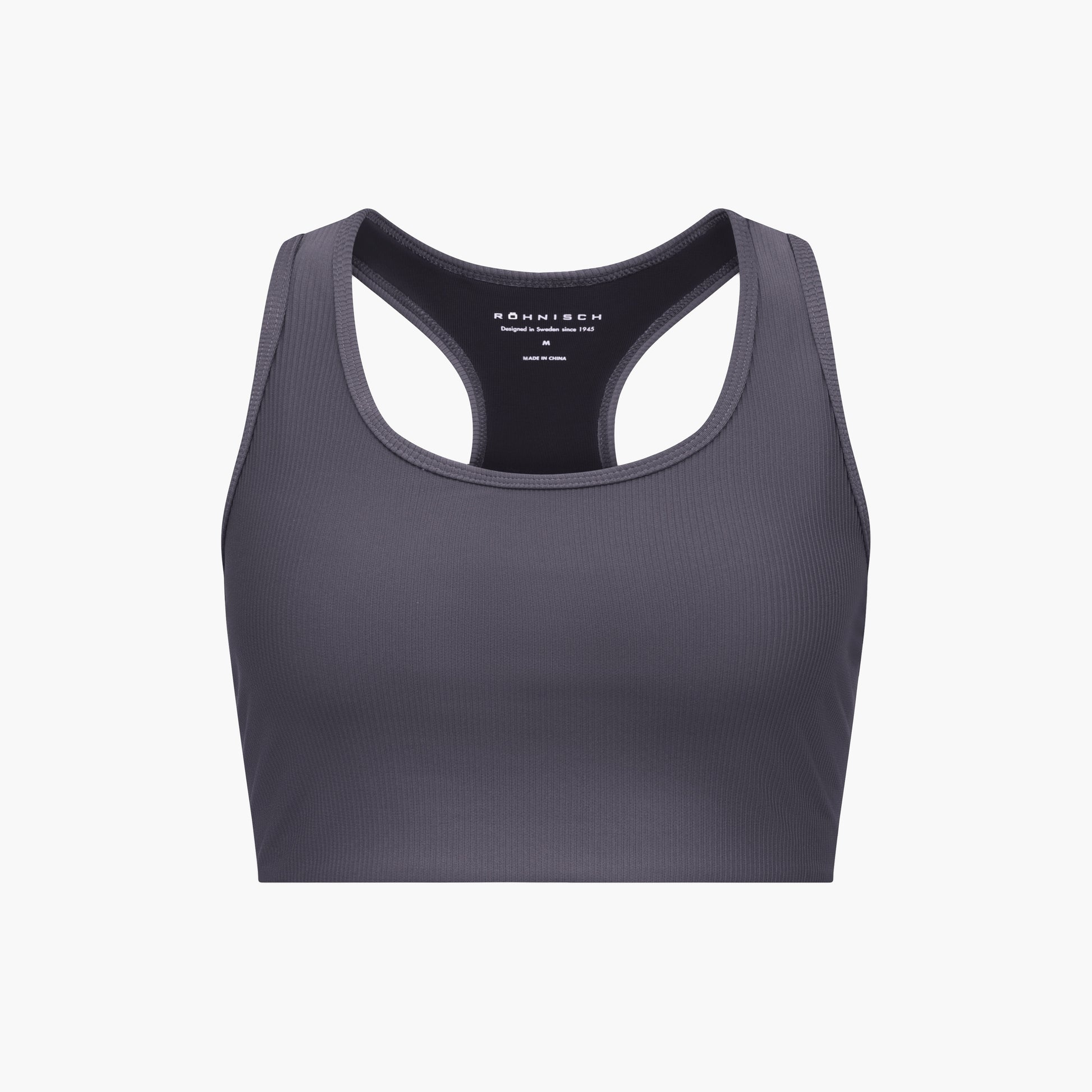 Rohnisch W Active Top Agate Gray / XS Ribbed Sportsbra