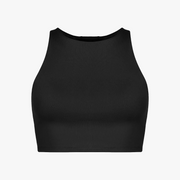 Kay Premium Cropped Top, Black
