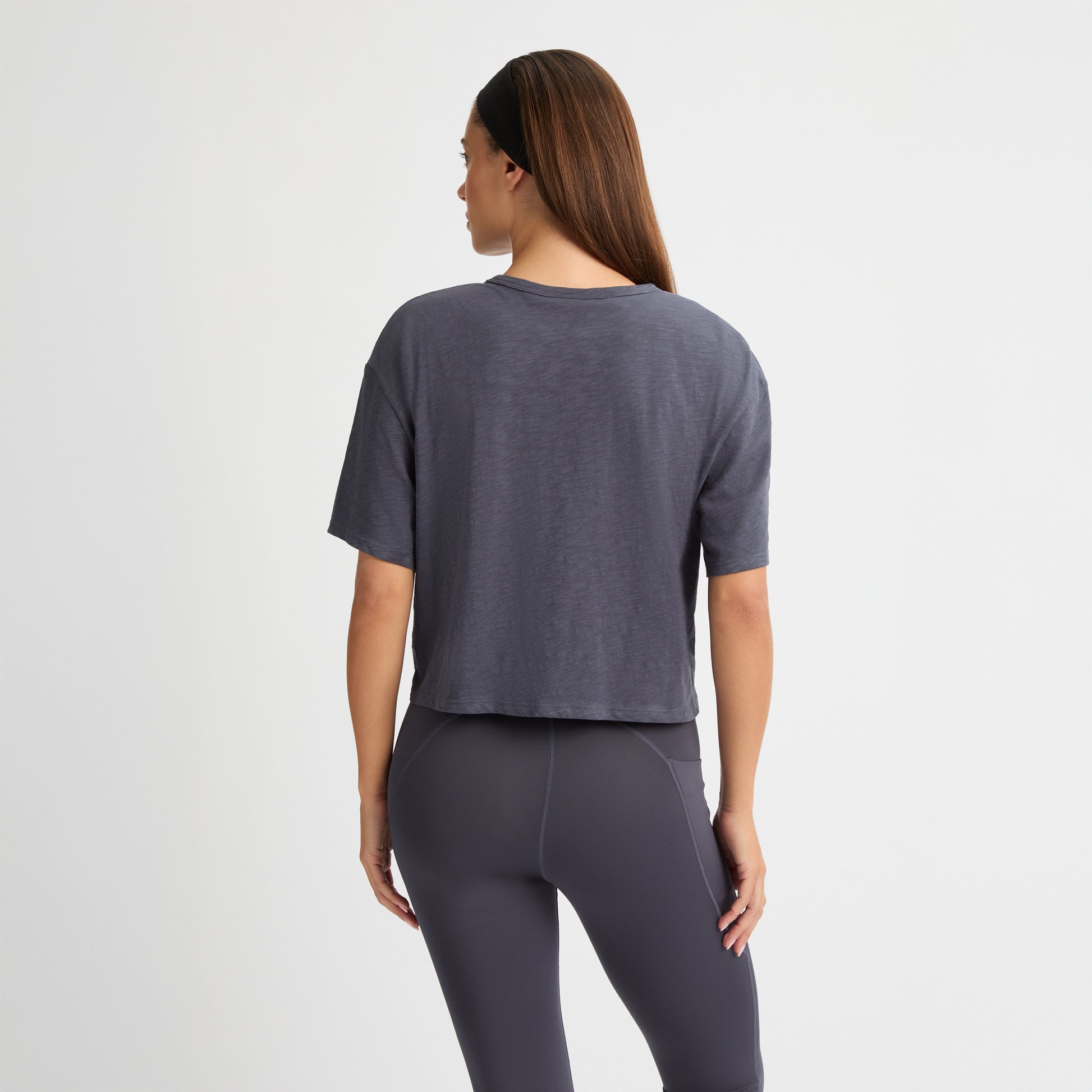 Rohnisch W Active Top Slub Cropped Tee