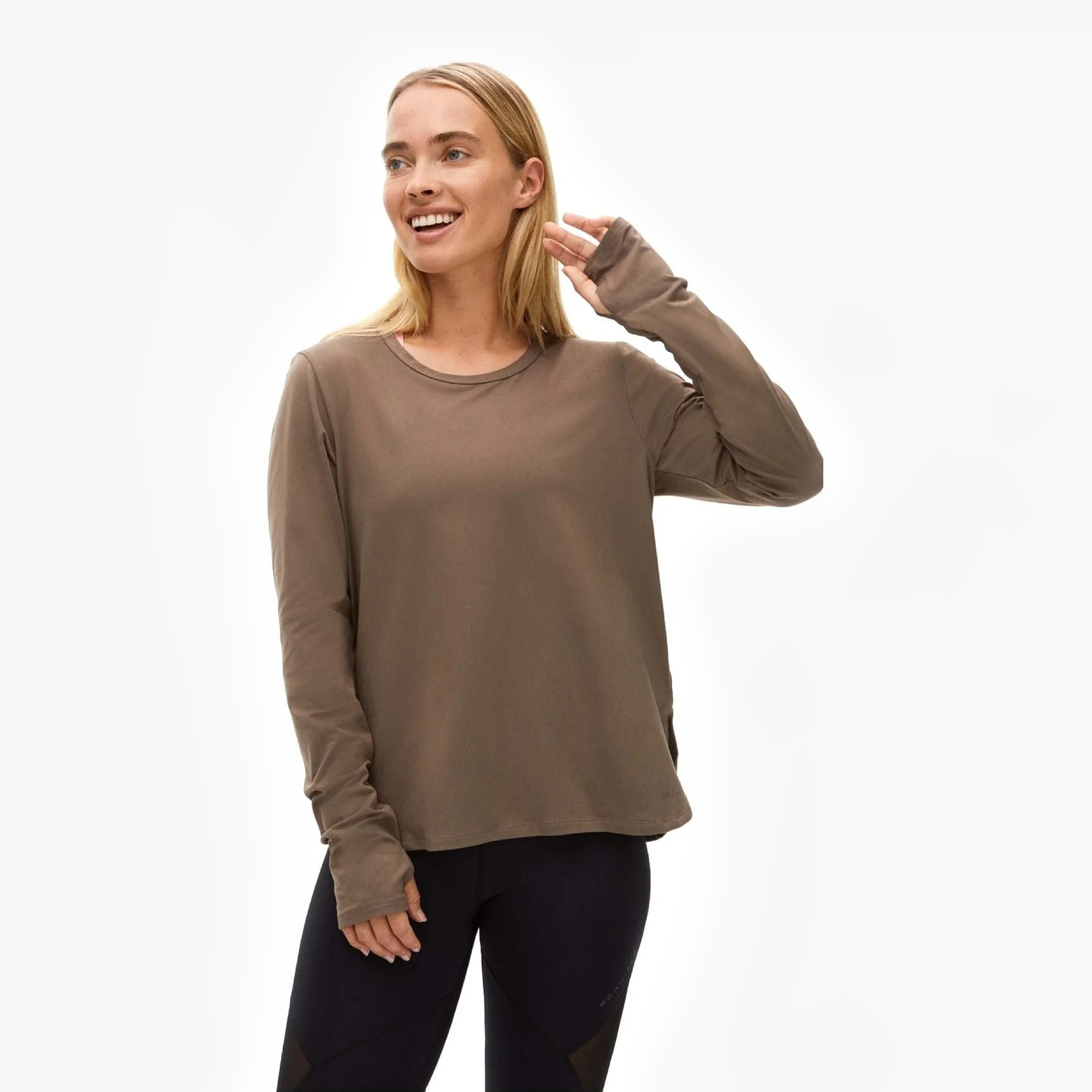 Rohnisch W Active Top Soft Impact Long Sleeve, Wood