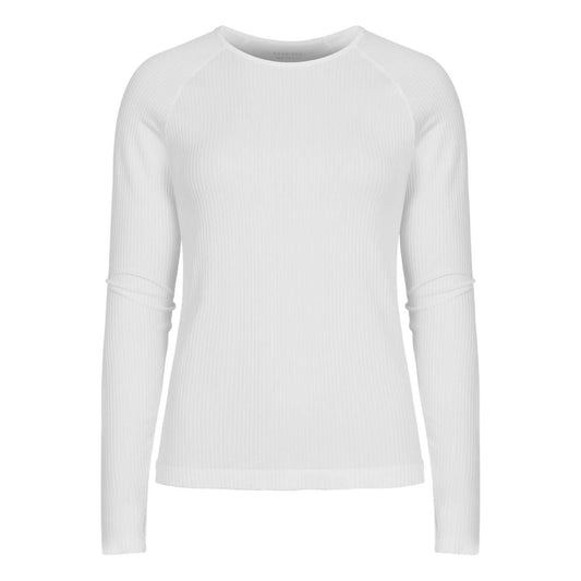 Rohnisch W L/S TShirt Seamless Soft Rib Long Sleeve, White