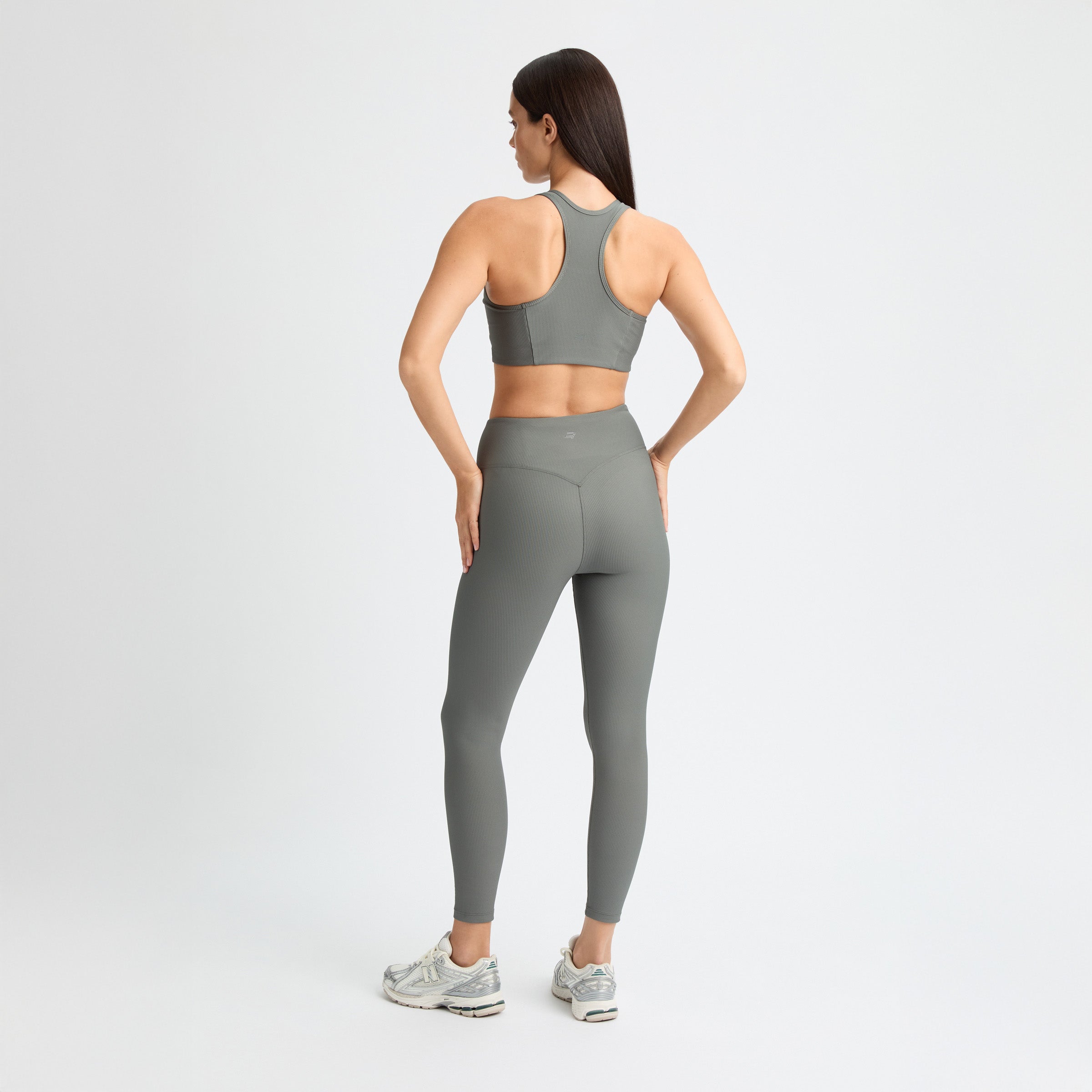 Rohnisch W Leggings Ribbed Regular High Waist Tights