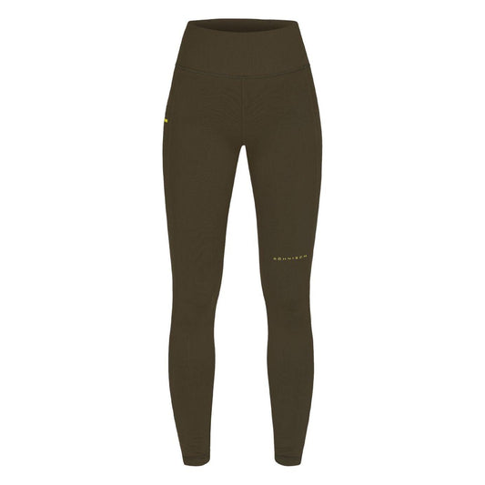 Rohnisch W Leggings Thermal Tights, Forest Brown