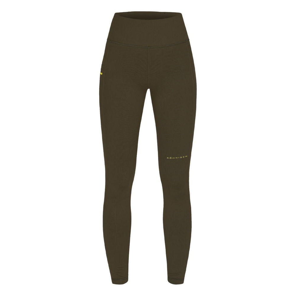 Rohnisch W Leggings Thermal Tights, Forest Brown