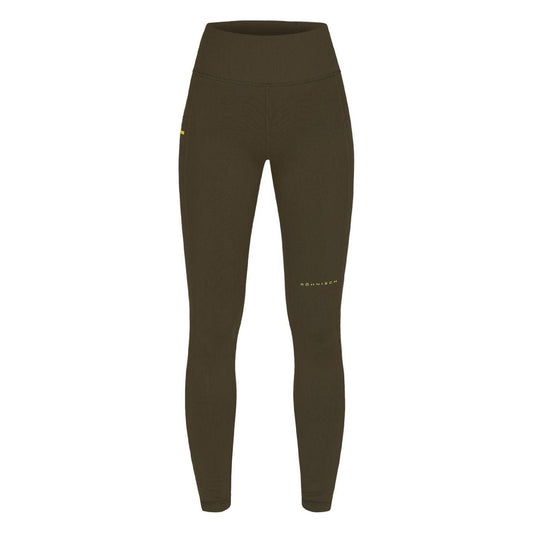 Rohnisch W Leggings Thermal Tights, Forest Brown