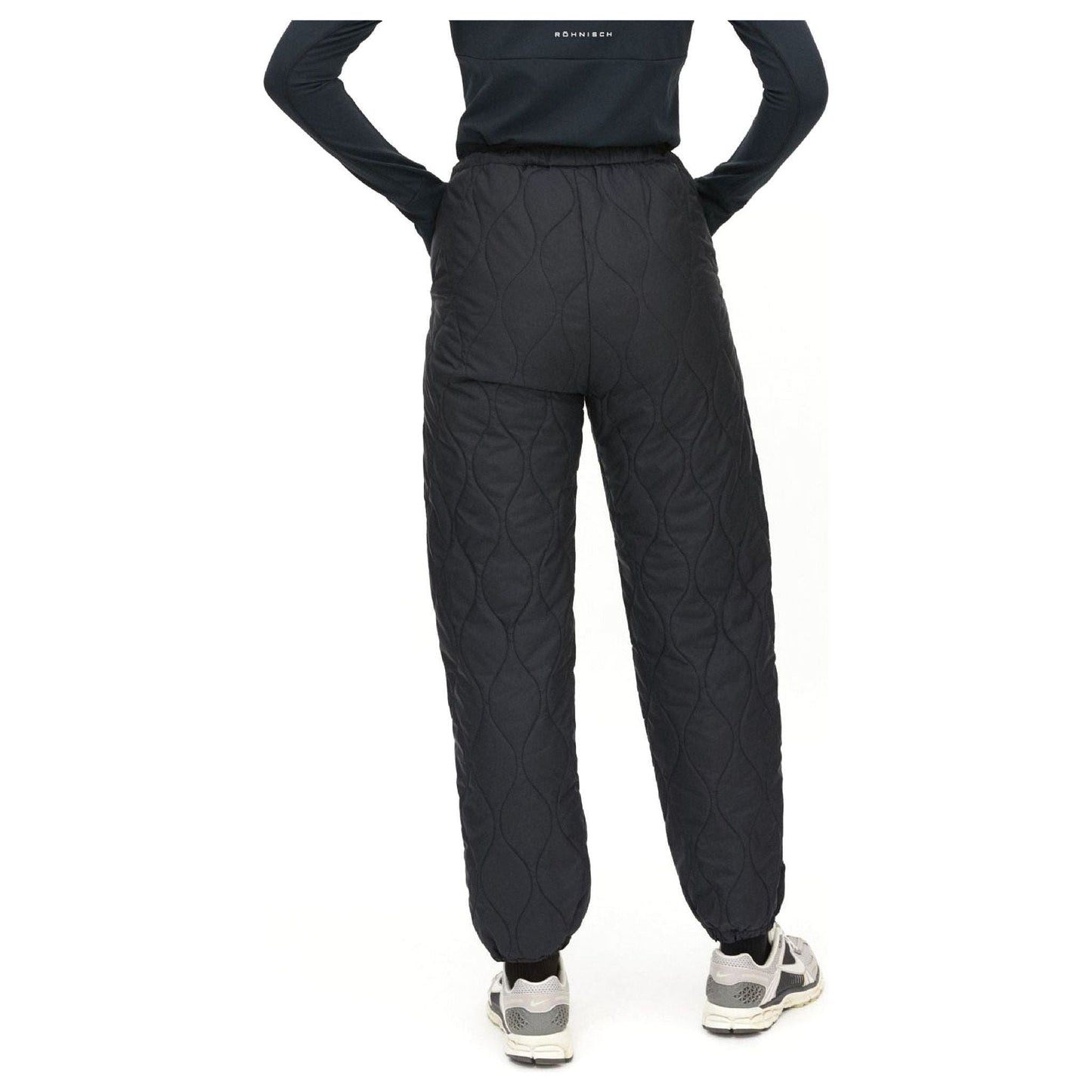 Rohnisch W Pants Quilted Pants, Black