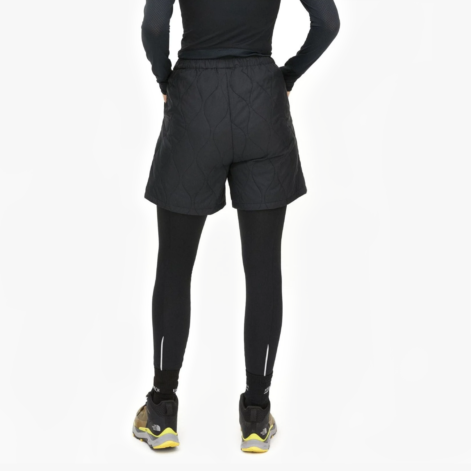Rohnisch W Shorts Quilted Shorts, Black