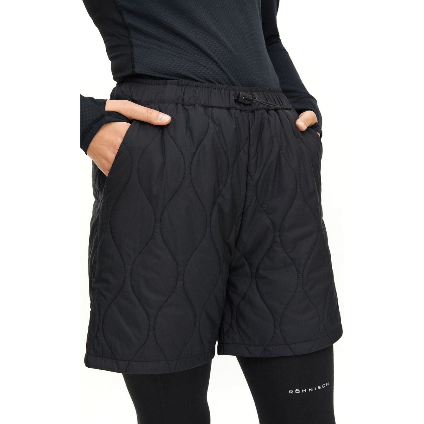 Rohnisch W Shorts Quilted Shorts, Black