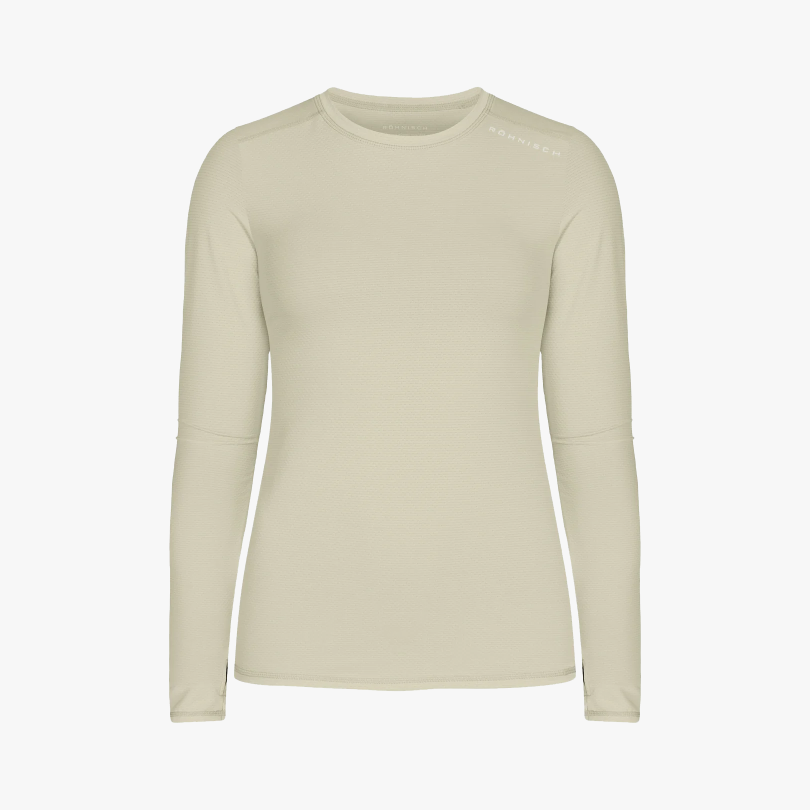 Rohnisch W Top Agate Gray / XS Jacquard Long Sleeve Tee