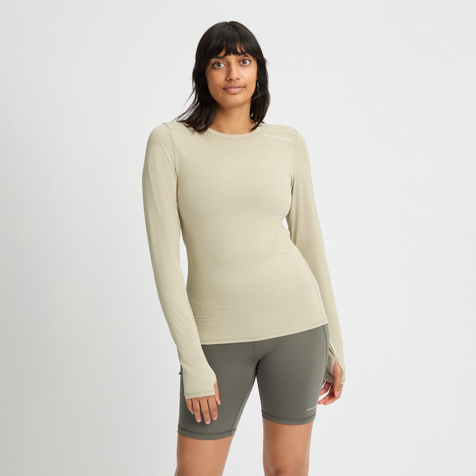 Rohnisch W Top Jacquard Long Sleeve Tee