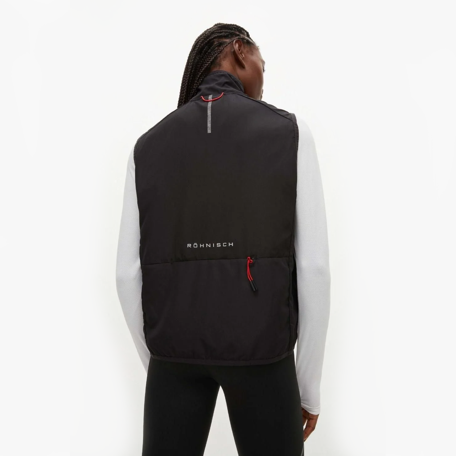 Rohnisch W Vest Lightweight Running Vest, Black