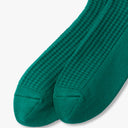 RoToTo Socks Cotton Waffle Crew Socks - Sea Green