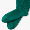 RoToTo Socks Cotton Waffle Crew Socks - Sea Green