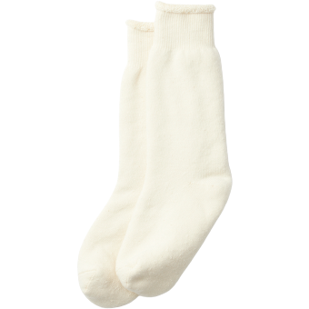 RoToTo Socks Double Face Crew Socks, Ivory