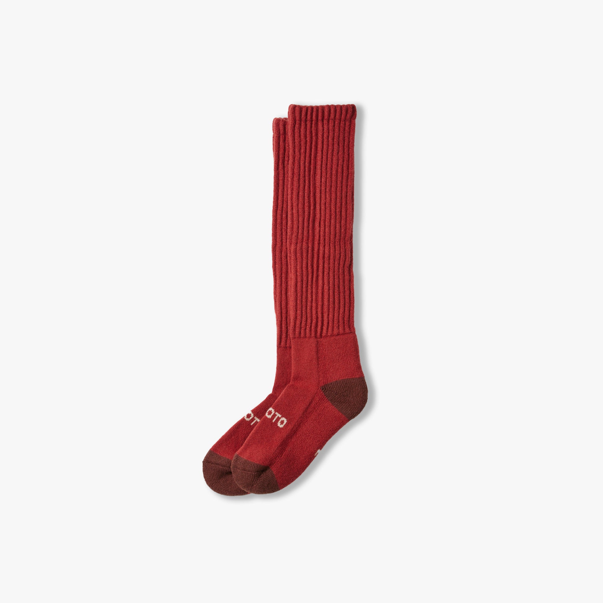 RoToTo Socks Merino Lambs Wool High Socks - Red