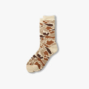 RoToTo Socks Pile Camo Crew Socks - Sand