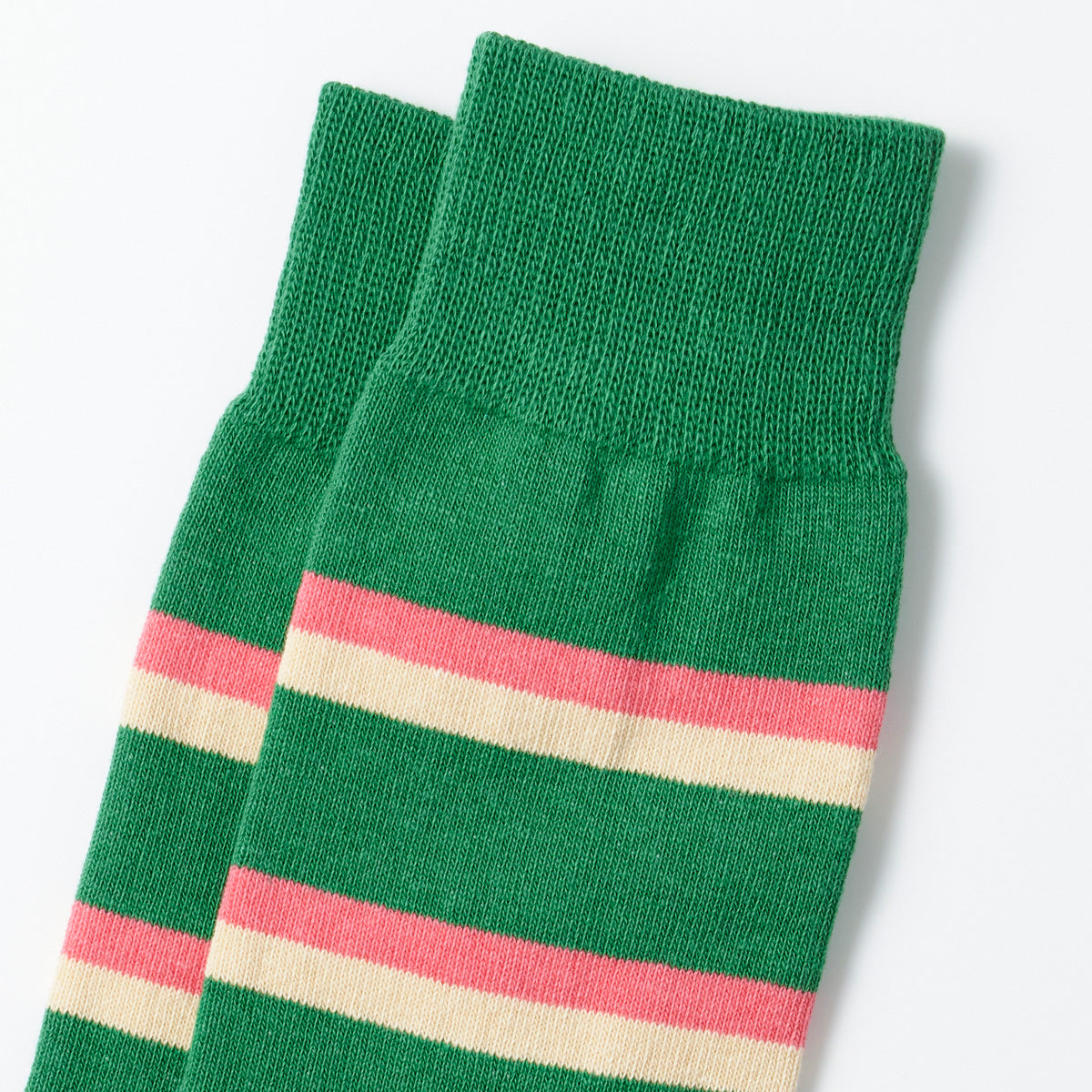 RoToTo Socks Rugby Stripe Socks - Green