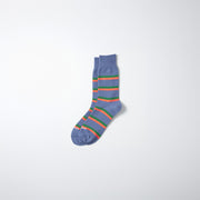 RoToTo Socks Rugby Stripe Socks - L.Blue