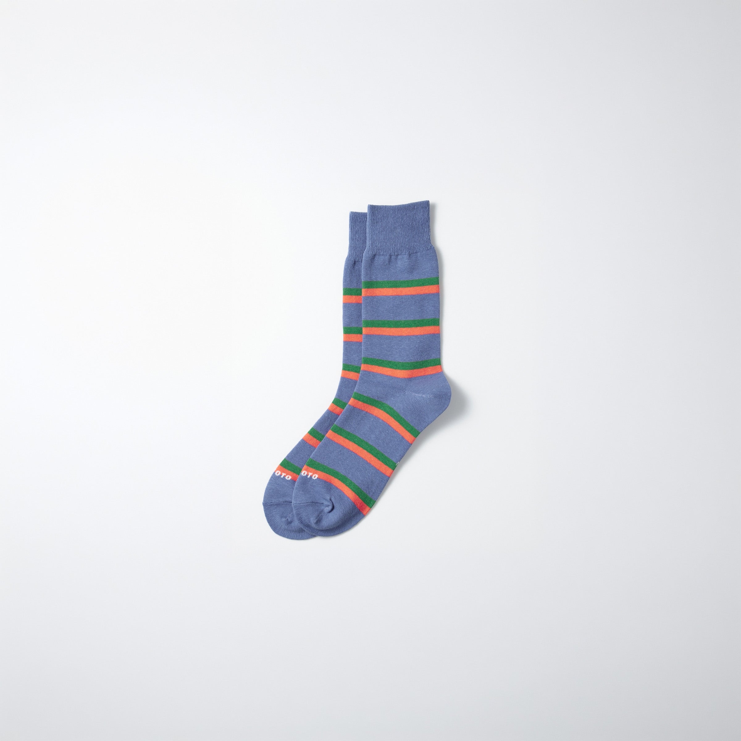 RoToTo Socks Rugby Stripe Socks - L.Blue