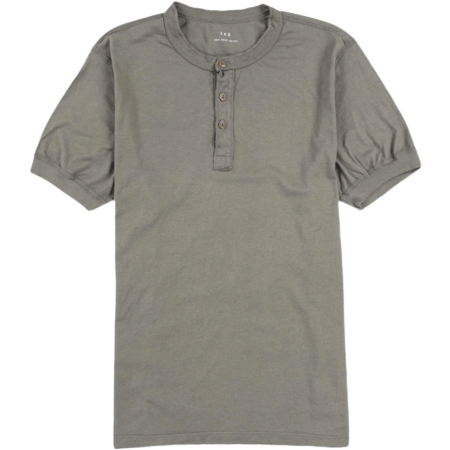 Save Khaki T-Shirts Supima Jersey Henley, Thyme