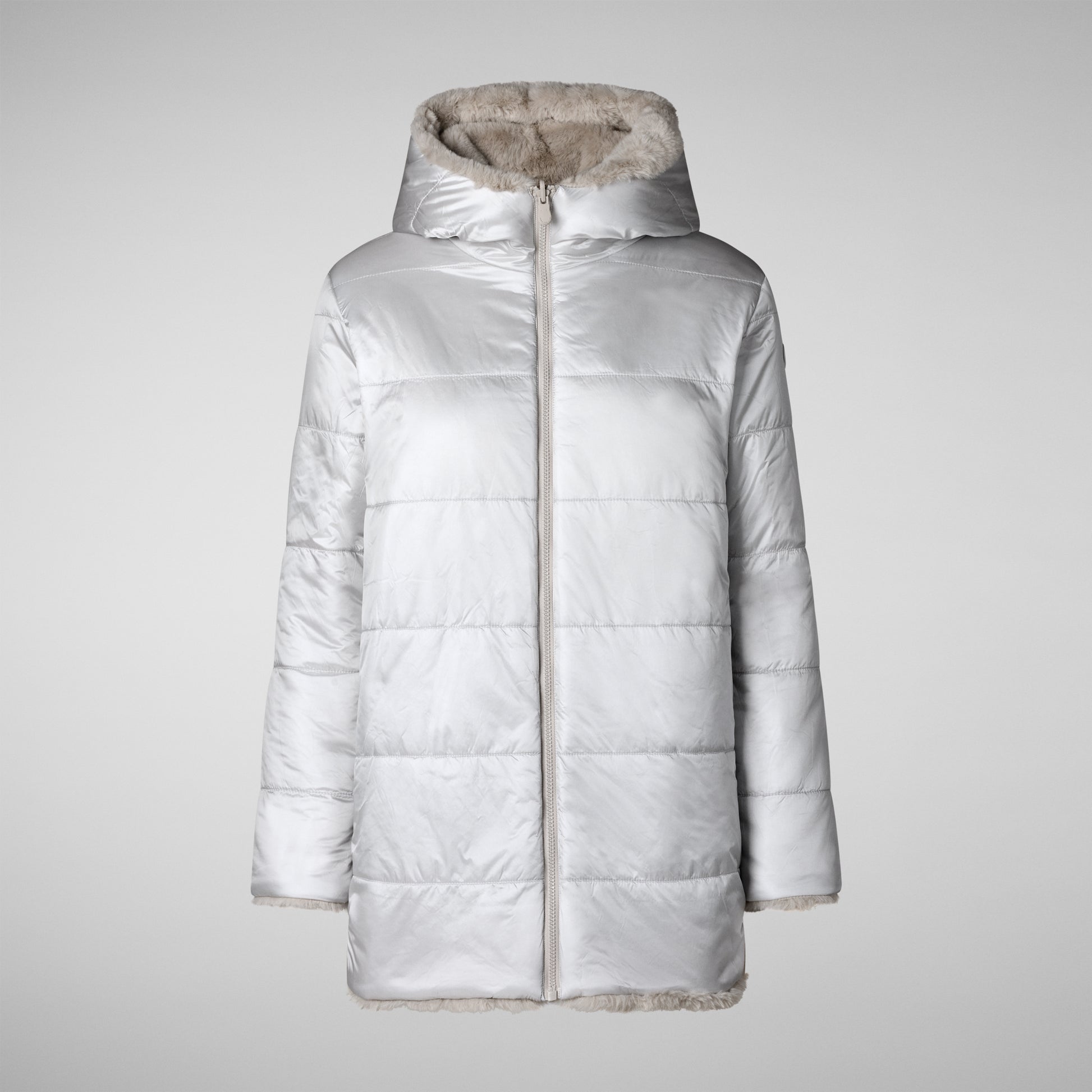 Save The Duck Hooded Coat Bridget Hooded Coat - Shore Beige