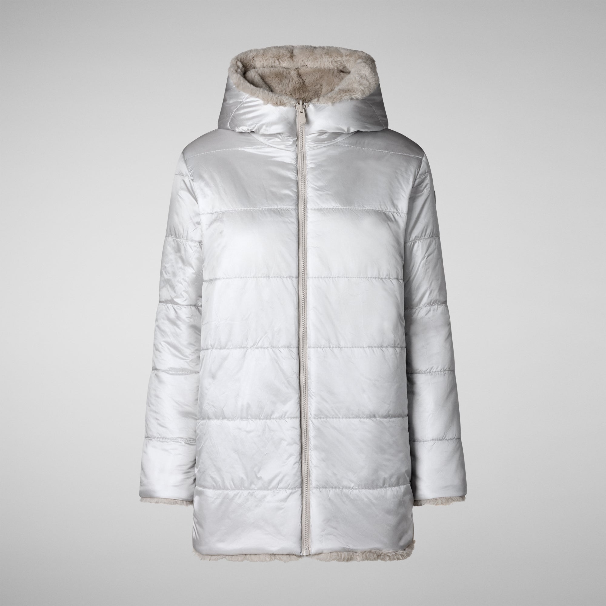 Save The Duck Hooded Coat Bridget Hooded Coat - Shore Beige