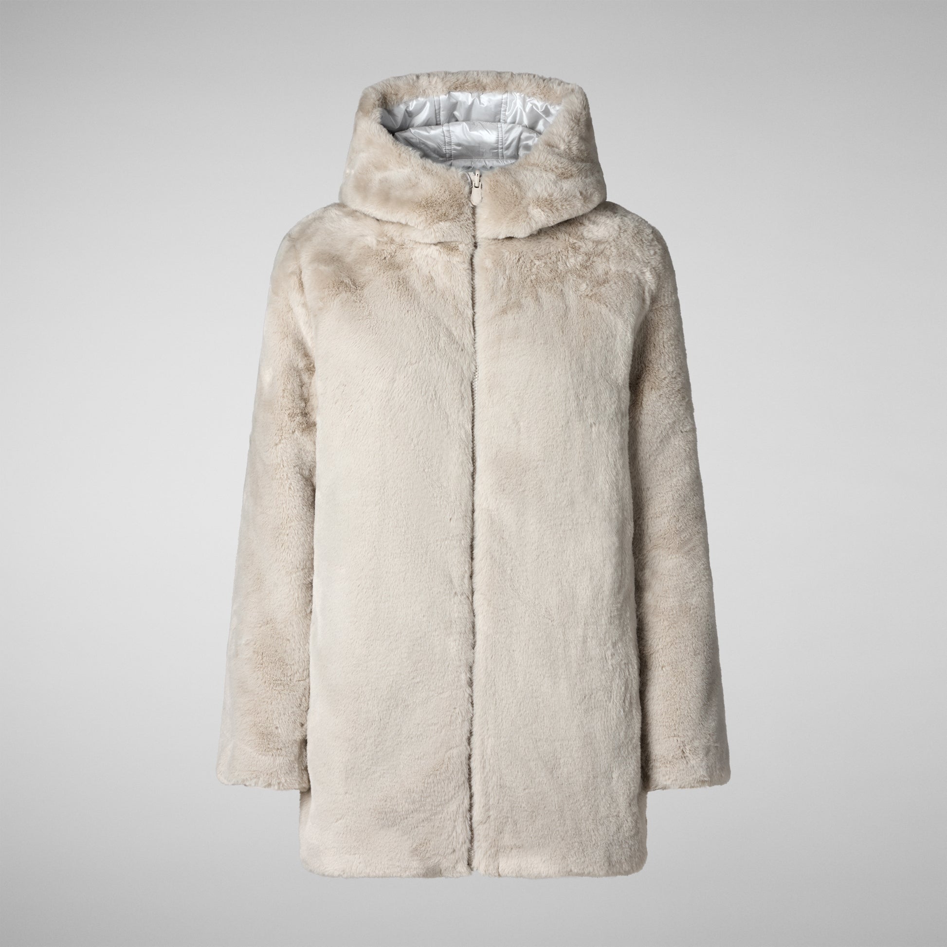 Save The Duck Hooded Coat Bridget Hooded Coat - Shore Beige