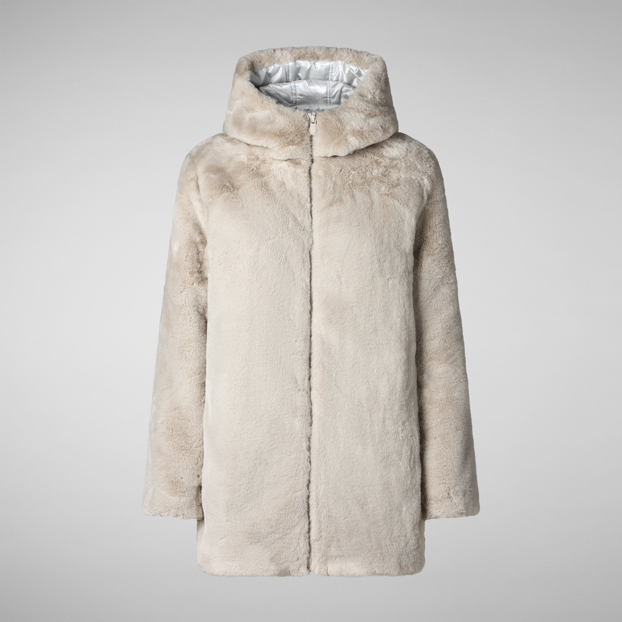 Save The Duck Hooded Coat Bridget Hooded Coat - Shore Beige