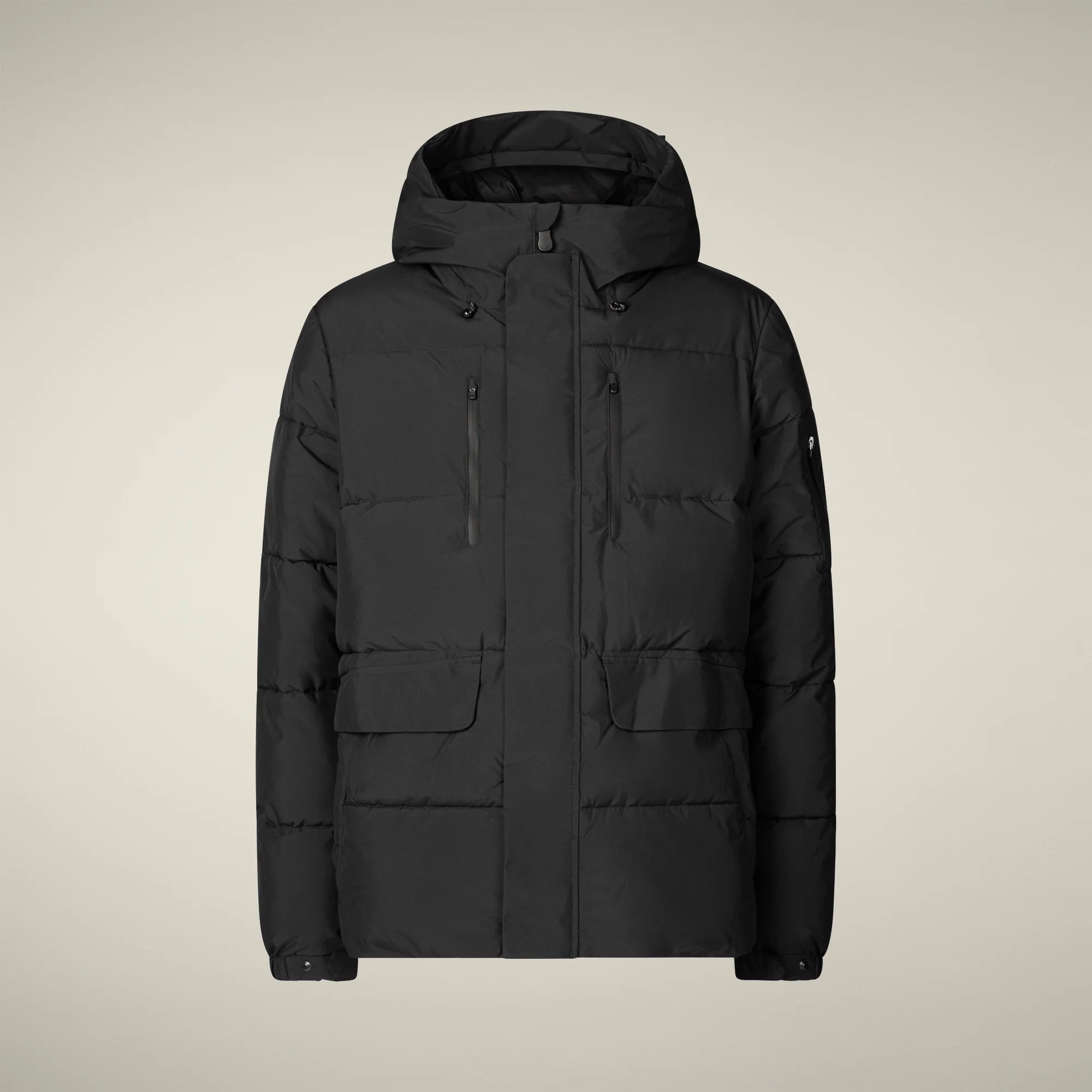 Save The Duck Hooded Jacket Alter Hooded Jacket - Black